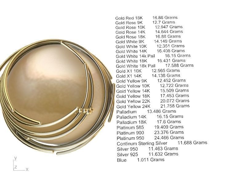 GALAXY RING stl verified  3D print model_22