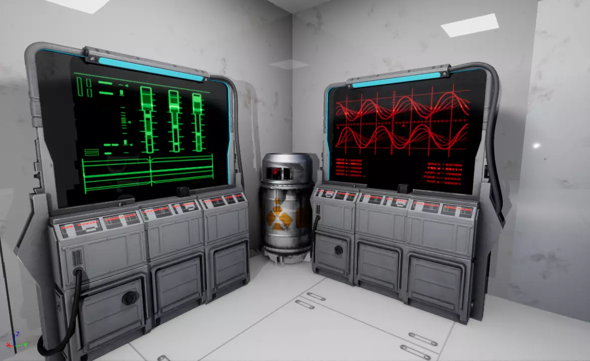 MC 80 Monitor Star Wars Free low-poly 3D model