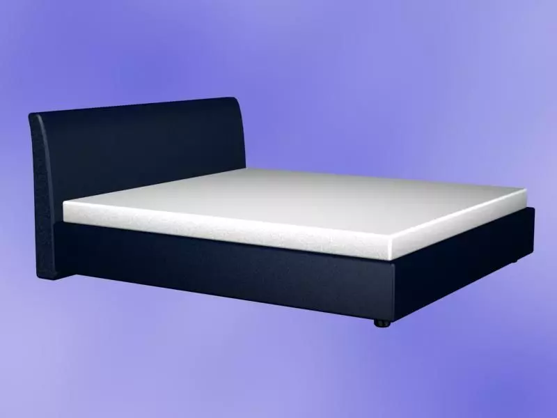 Bed Model frame with mattress 3D model