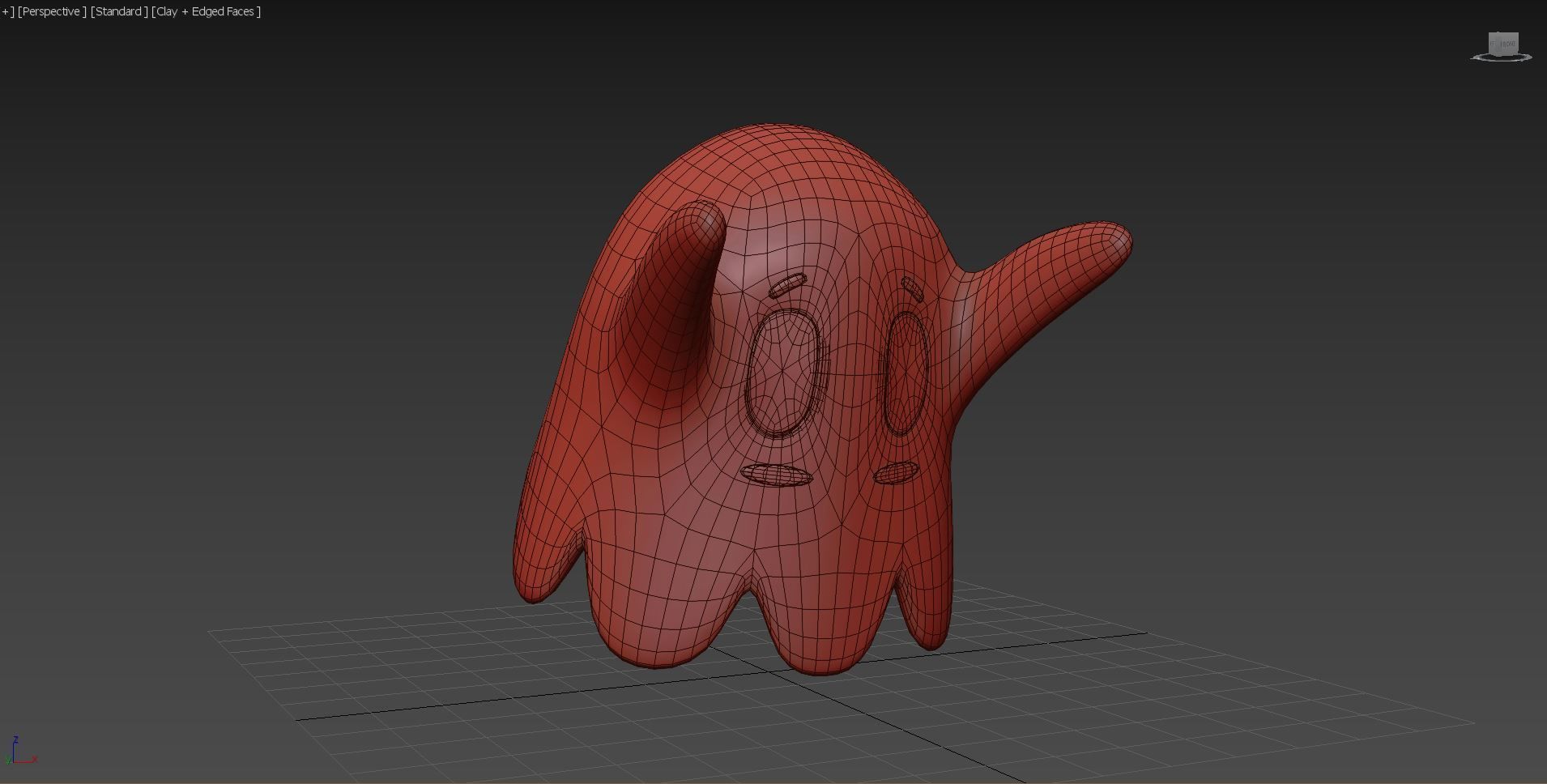 Ghost toy Low-poly 3D model_6