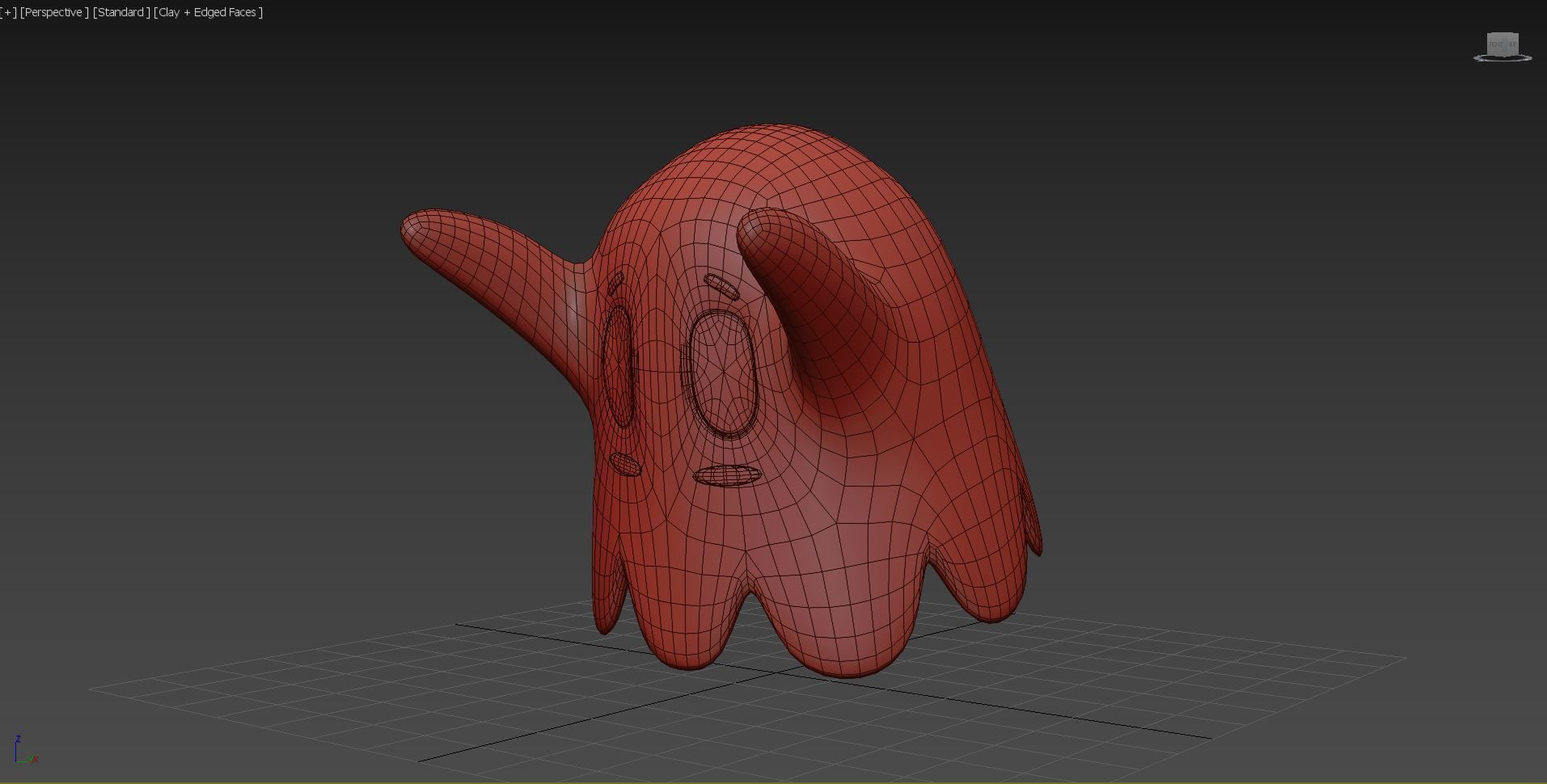 Ghost toy Low-poly 3D model_7