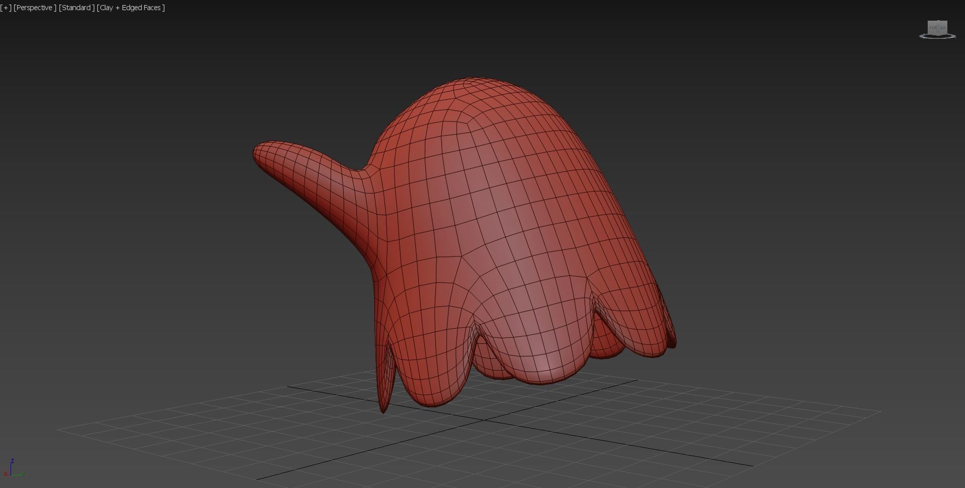 Ghost toy Low-poly 3D model_8