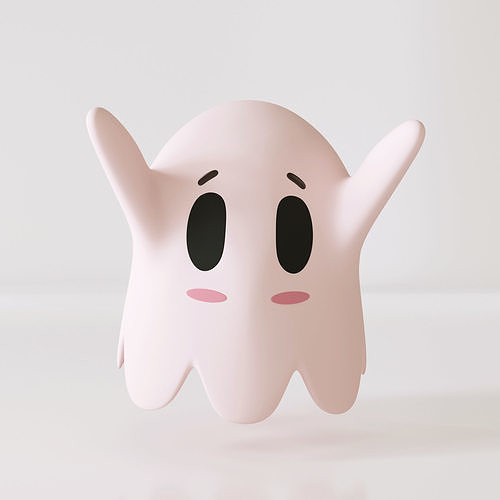 Ghost toy Low-poly 3D model
