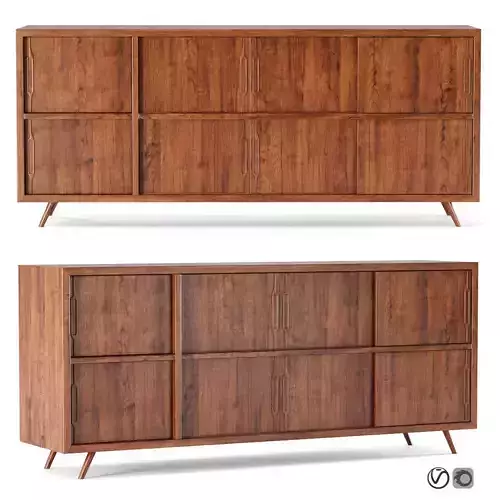 Oli wooden chest of drawers 