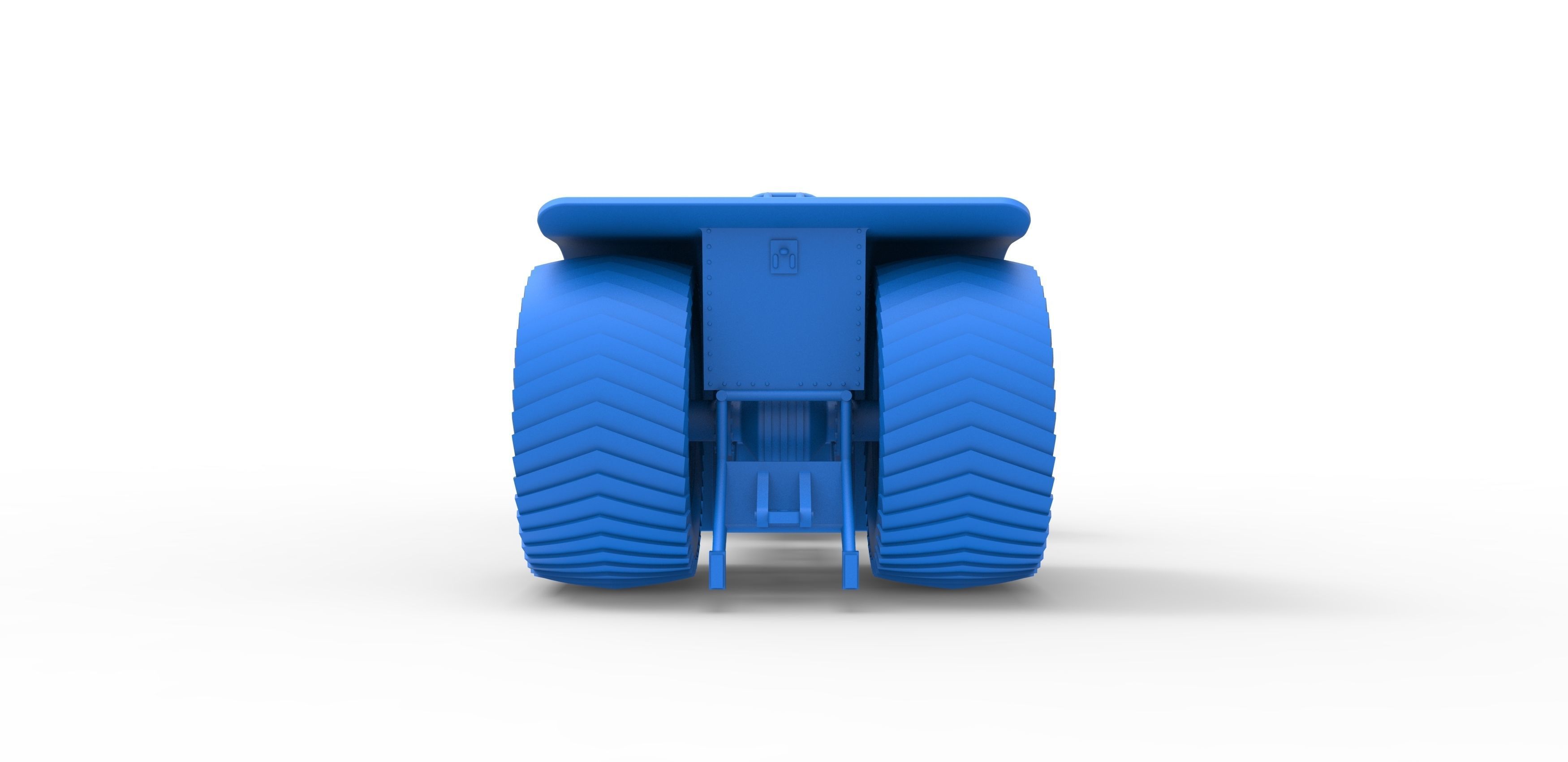 Twin-engined pulling tractor Scale 1 to 25 3D print model_26