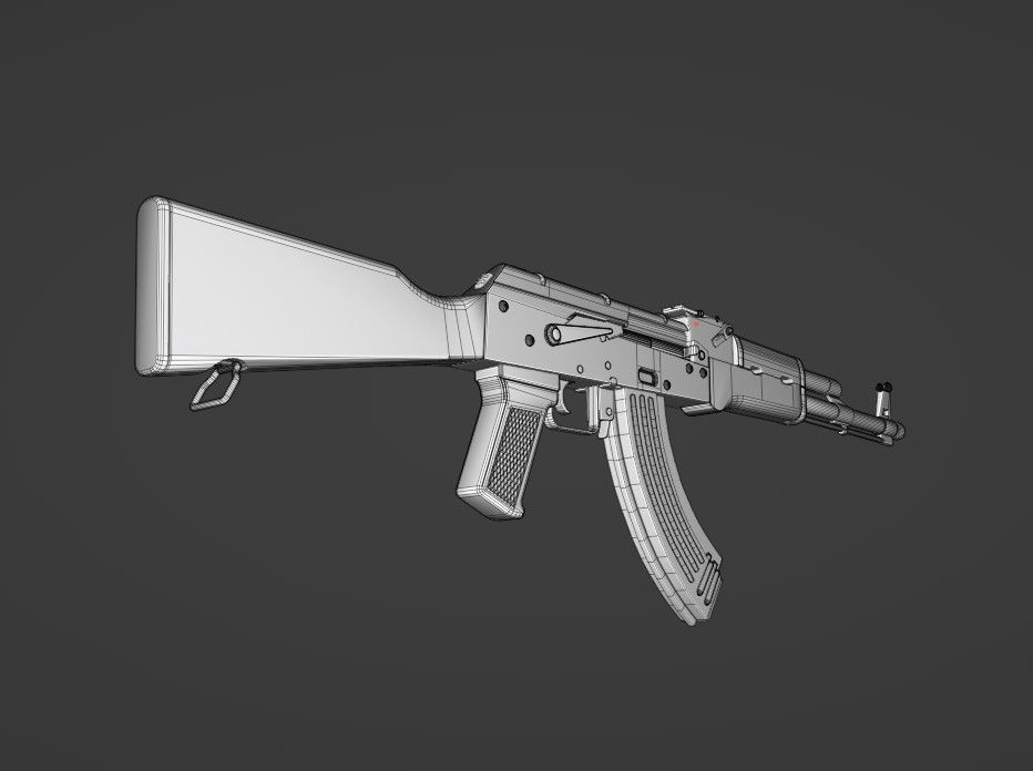 AK 47 3D model_8