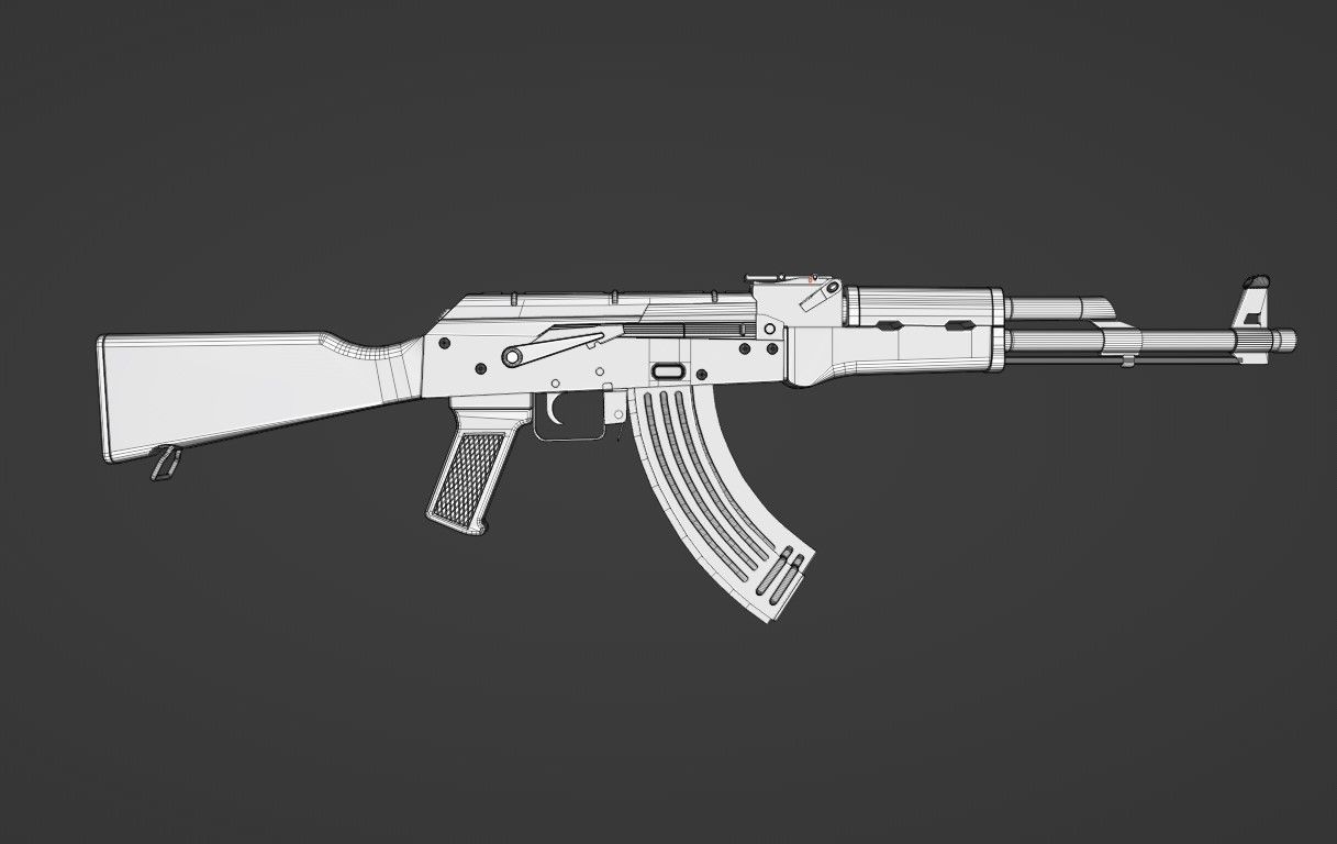 AK 47 3D model_6