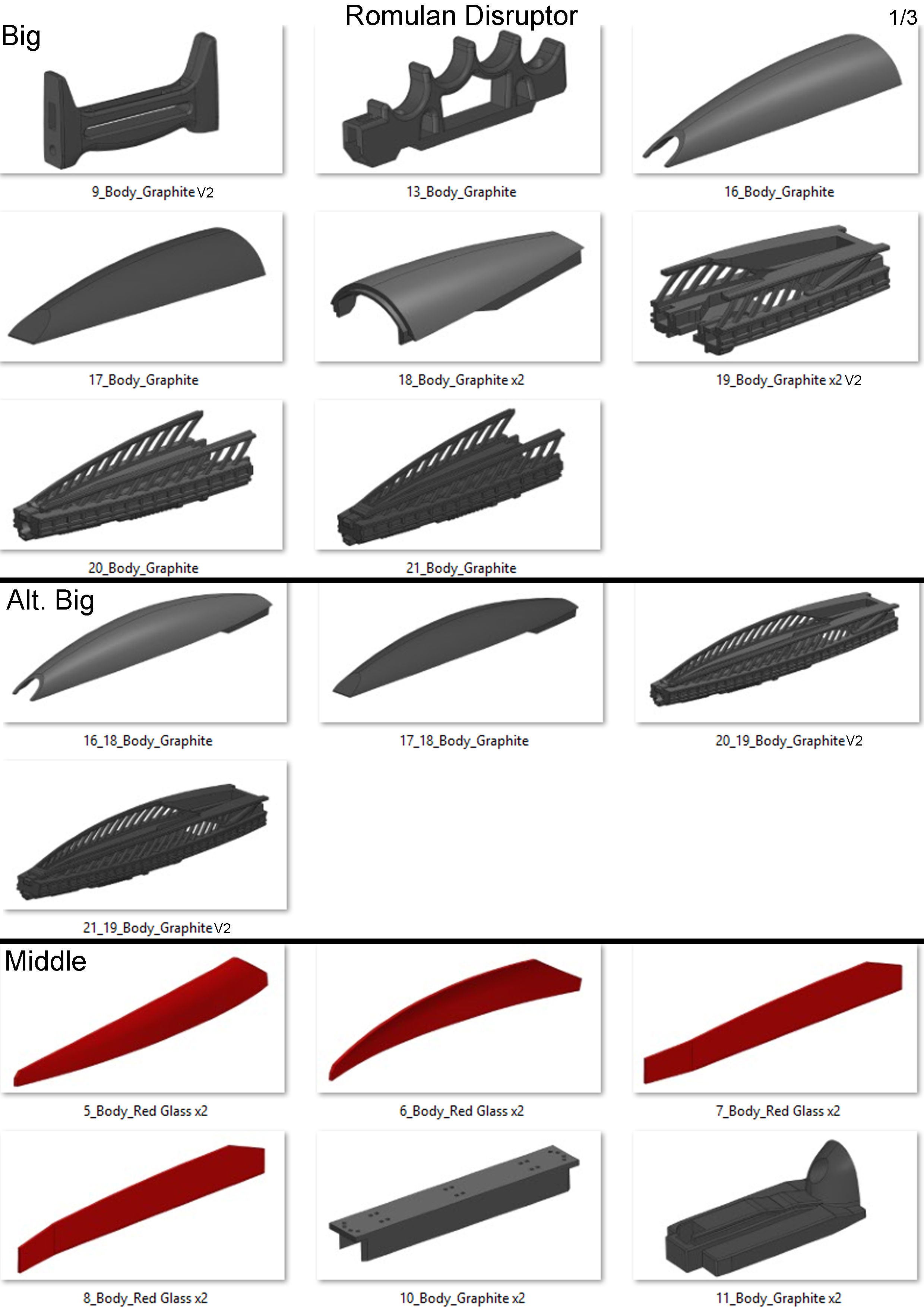 Star Trek Bundle - Picard Phaser - Romulan Disruptor - STL 3D print model_25