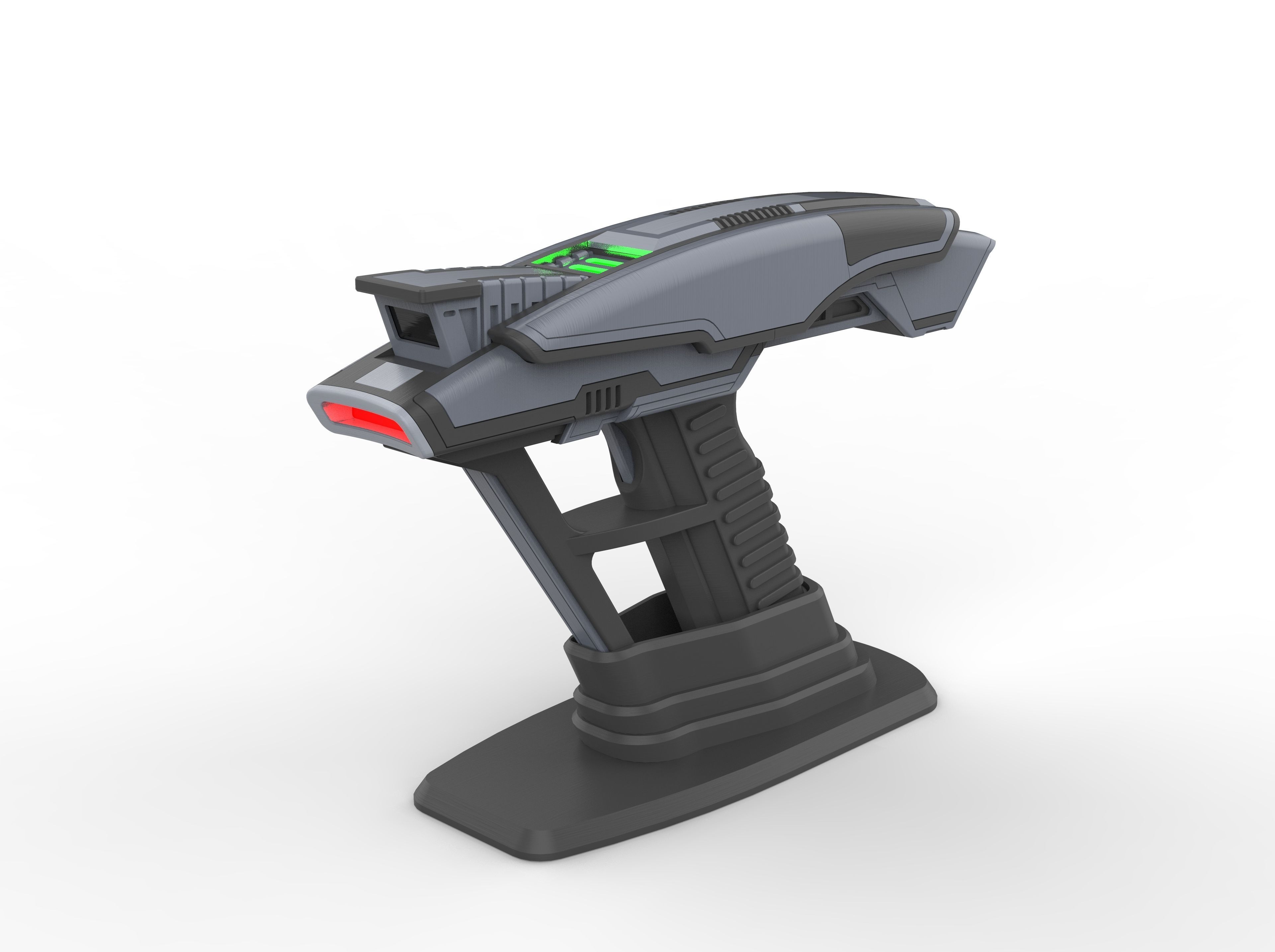 Star Trek Bundle - Picard Phaser - Romulan Disruptor - STL 3D print model_7