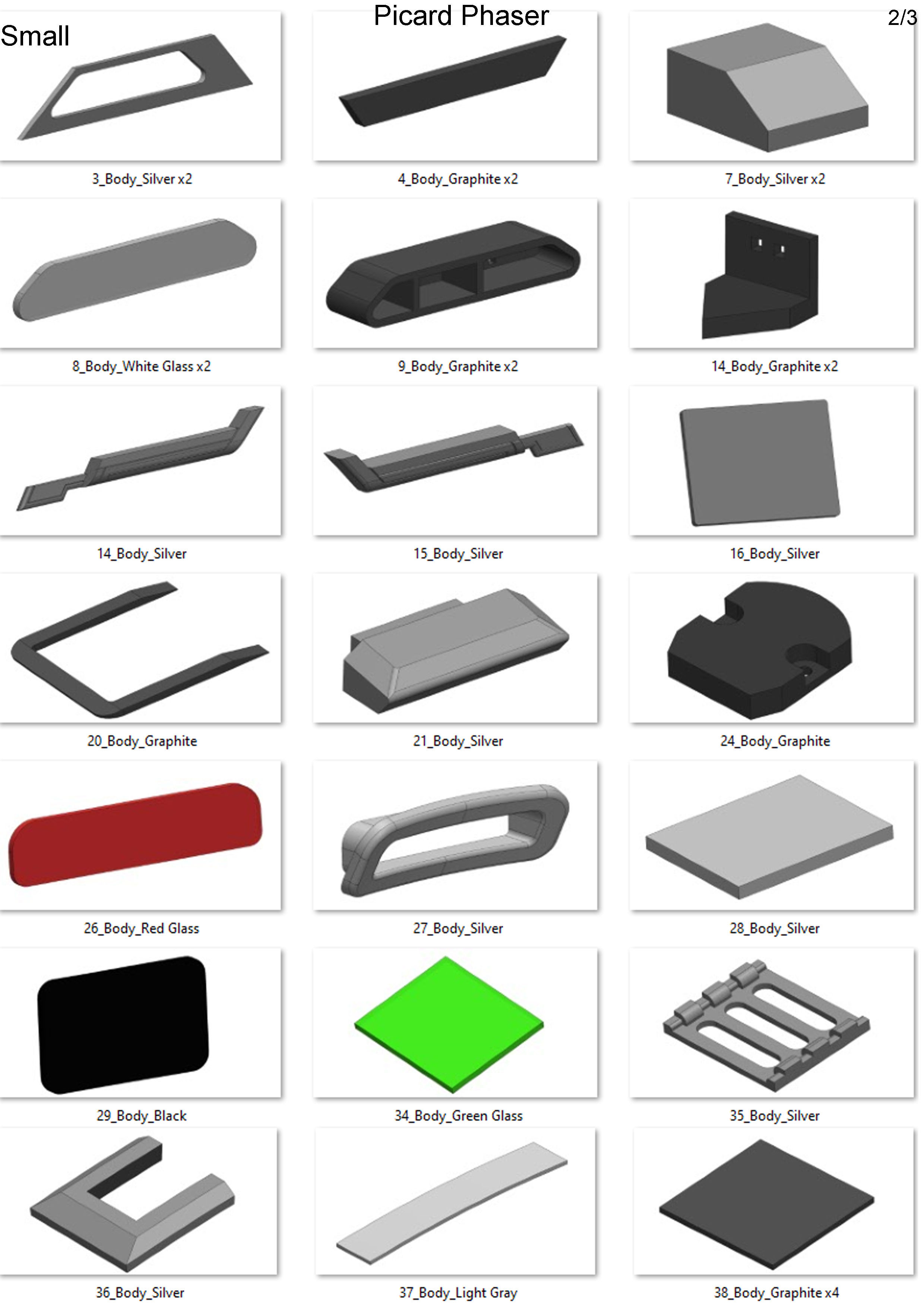 Star Trek Bundle - Picard Phaser - Romulan Disruptor - STL 3D print model_14