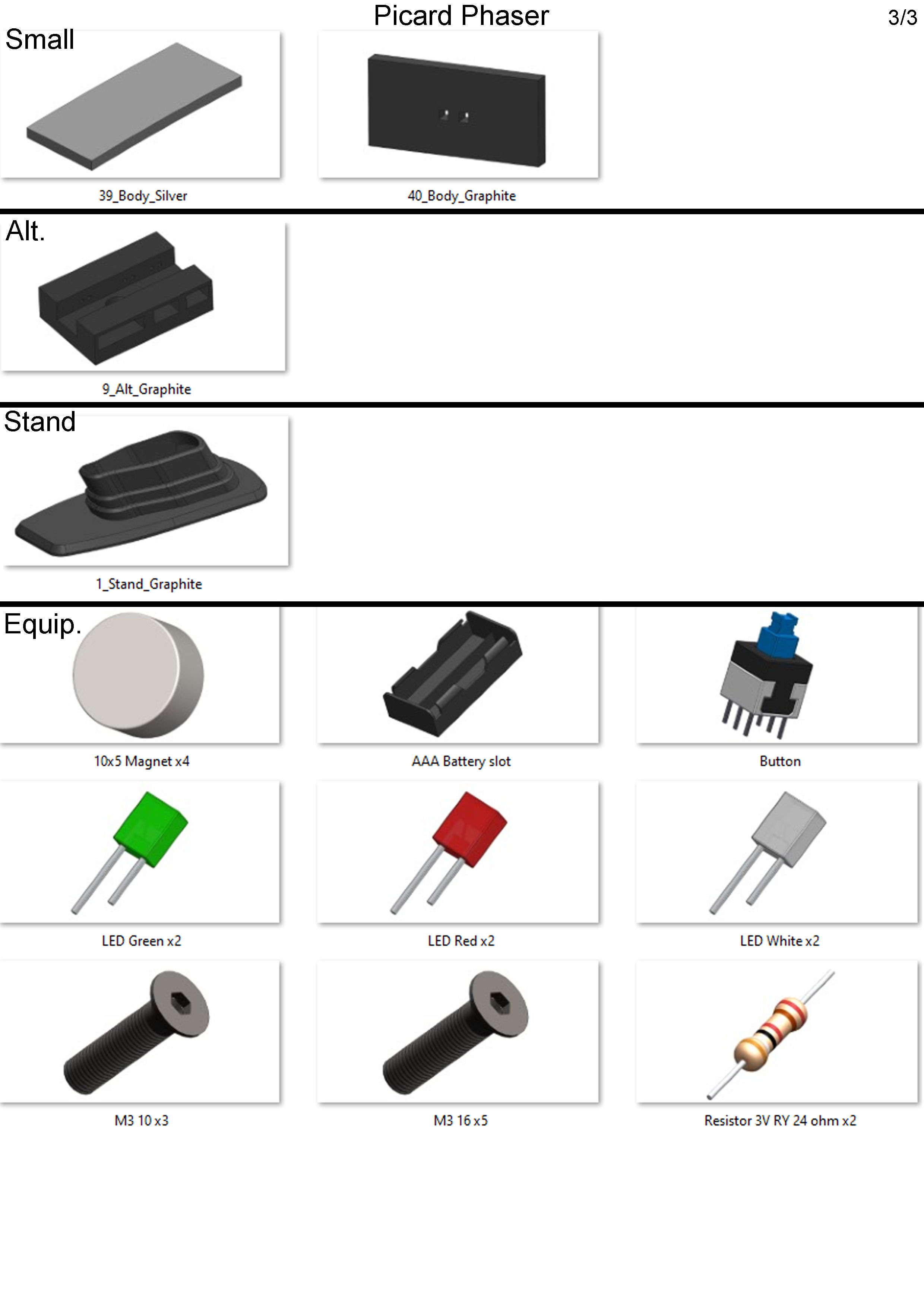 Star Trek Bundle - Picard Phaser - Romulan Disruptor - STL 3D print model_15