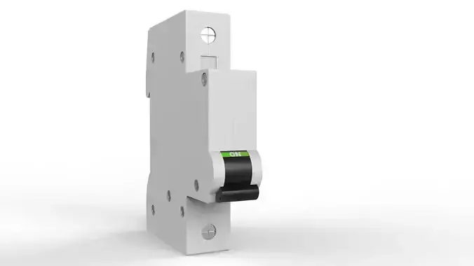 CIRCUIT BREKAER Low-poly 3D model
