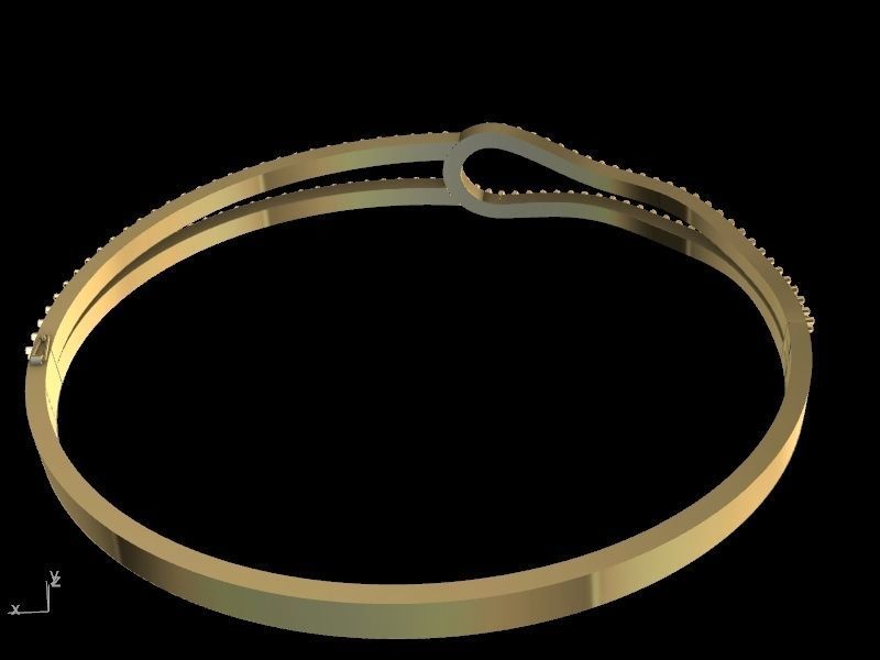 diamond bracelet stl verified 3D print model_19