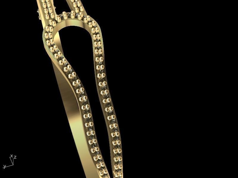 diamond bracelet stl verified 3D print model_15