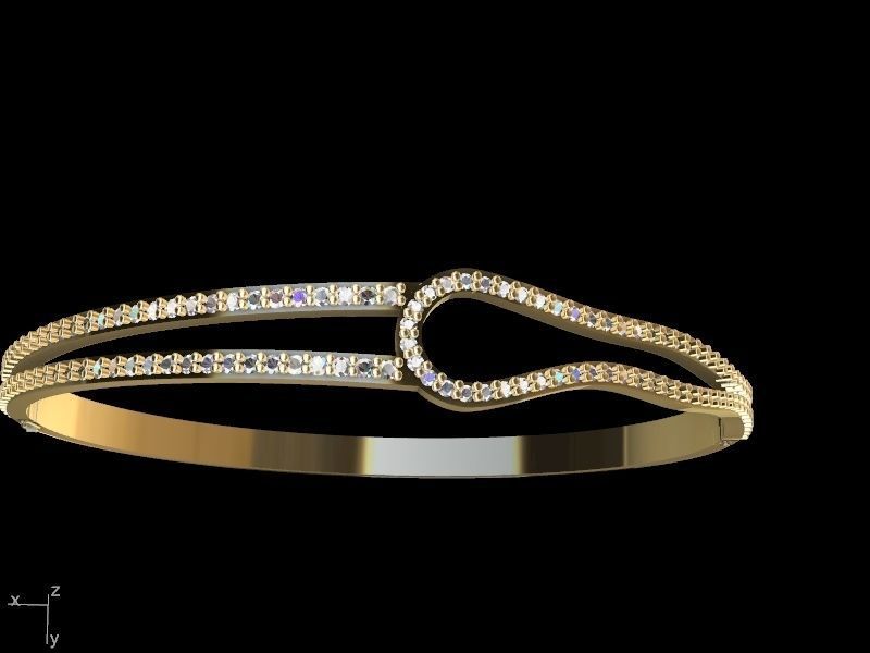 diamond bracelet stl verified 3D print model_16