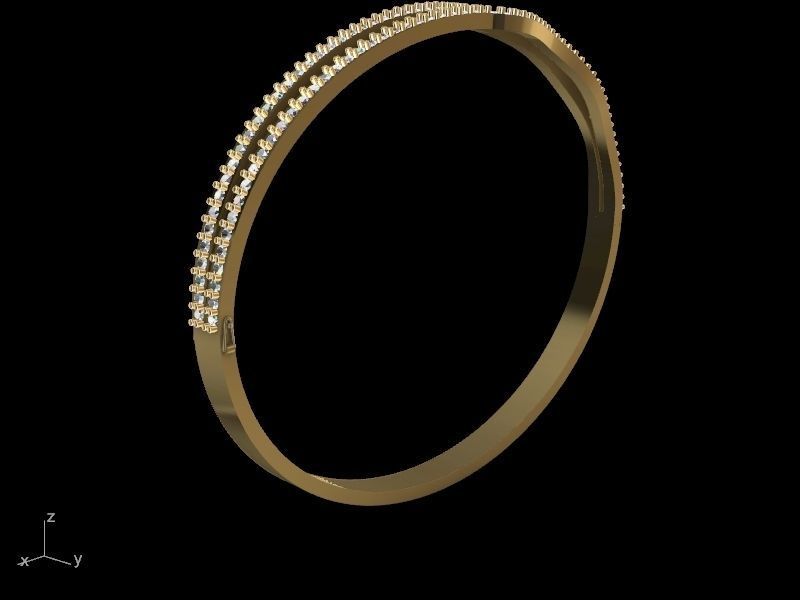diamond bracelet stl verified 3D print model_2