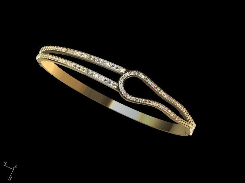 diamond bracelet stl verified 3D print model_20