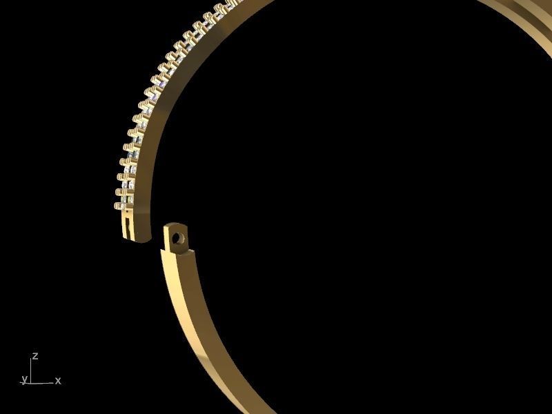 diamond bracelet stl verified 3D print model_10