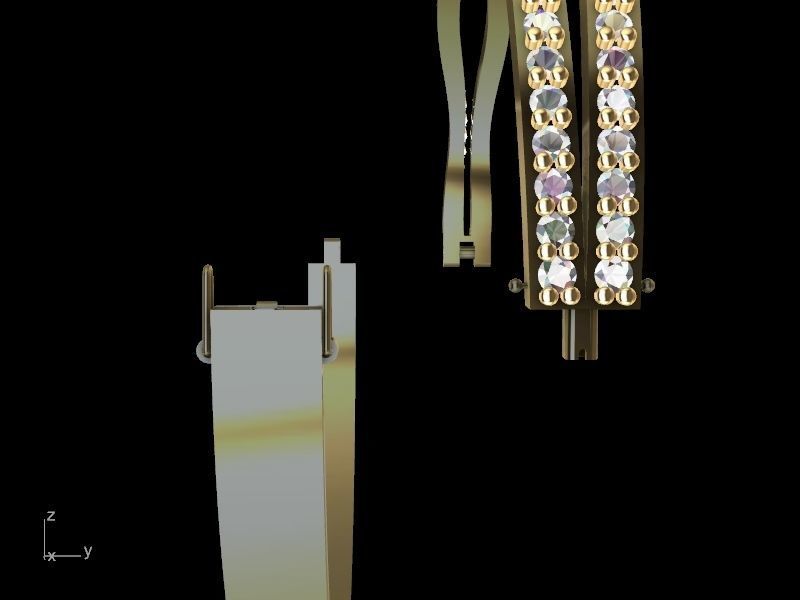 diamond bracelet stl verified 3D print model_7