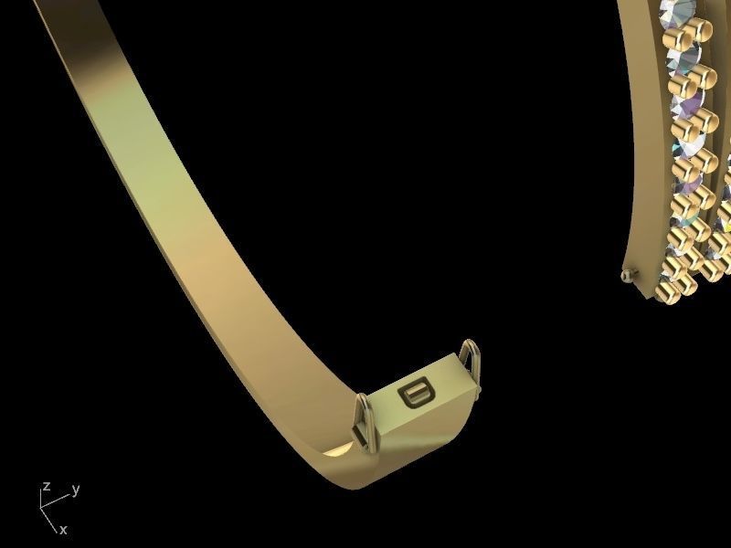 diamond bracelet stl verified 3D print model_5
