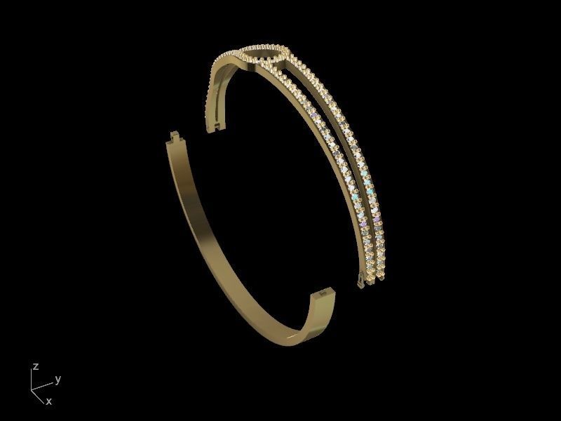 diamond bracelet stl verified 3D print model_4