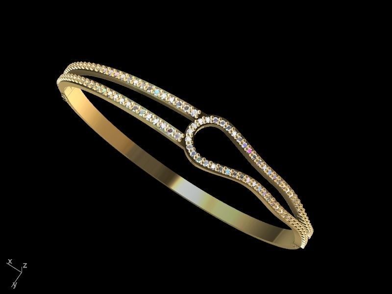 diamond bracelet stl verified 3D print model_1