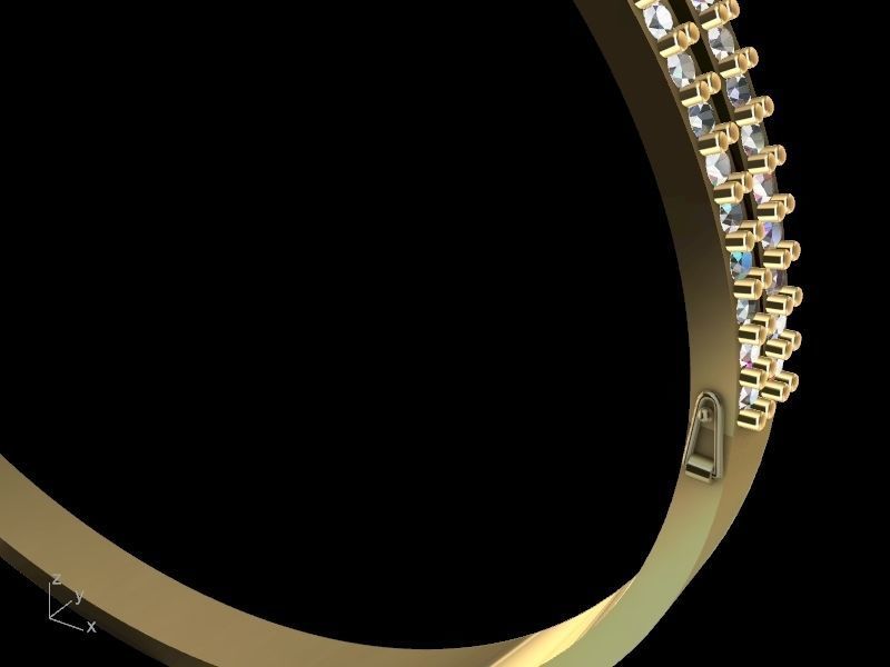 diamond bracelet stl verified 3D print model_3