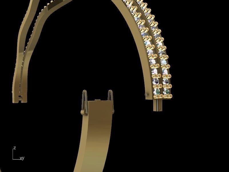 diamond bracelet stl verified 3D print model_13