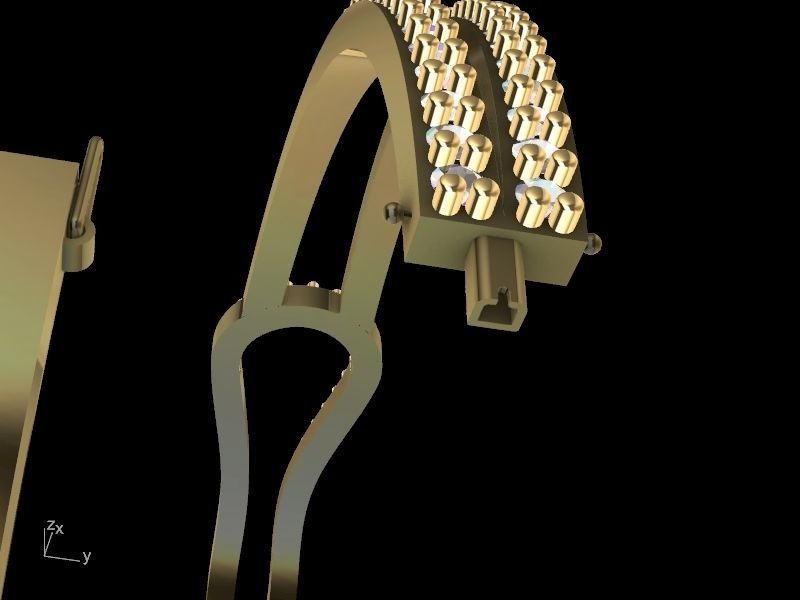 diamond bracelet stl verified 3D print model_8