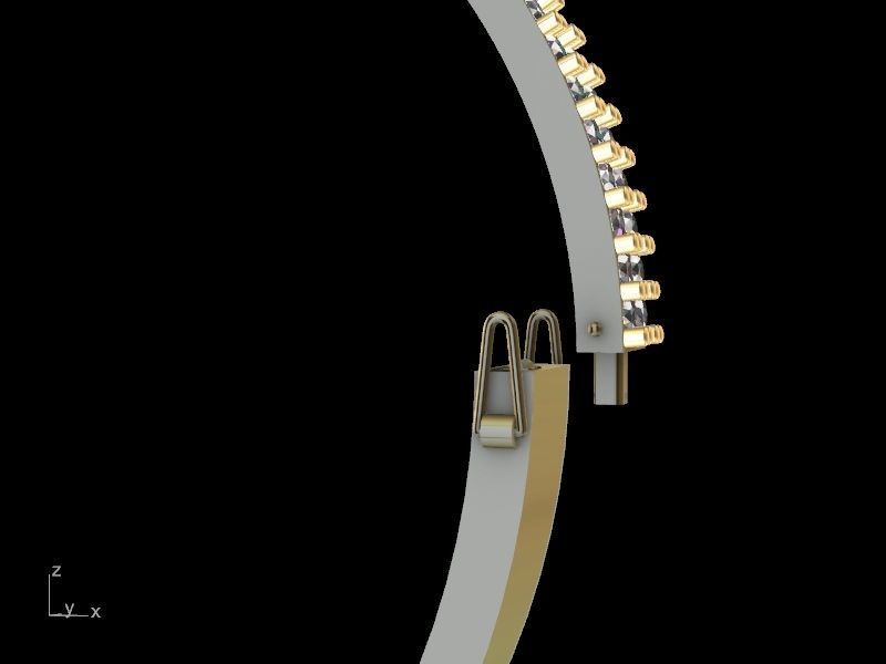 diamond bracelet stl verified 3D print model_9
