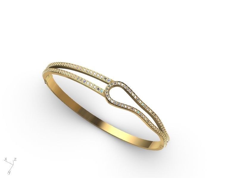 diamond bracelet stl verified 3D print model_6