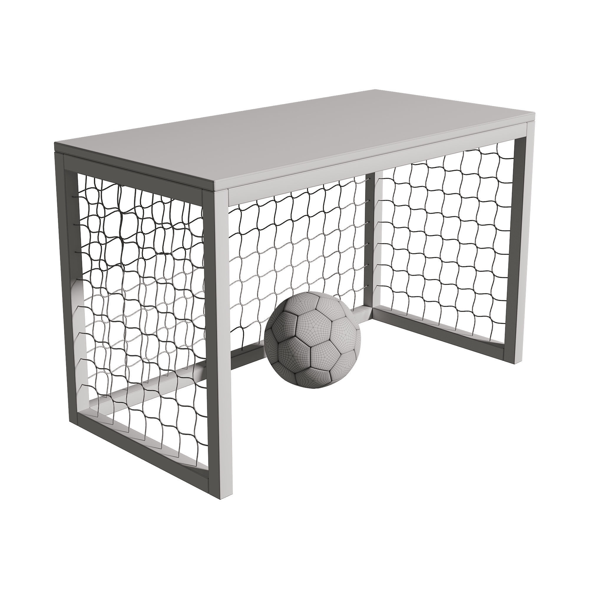 Puins Goal Soccer Desk Table 3D model_11