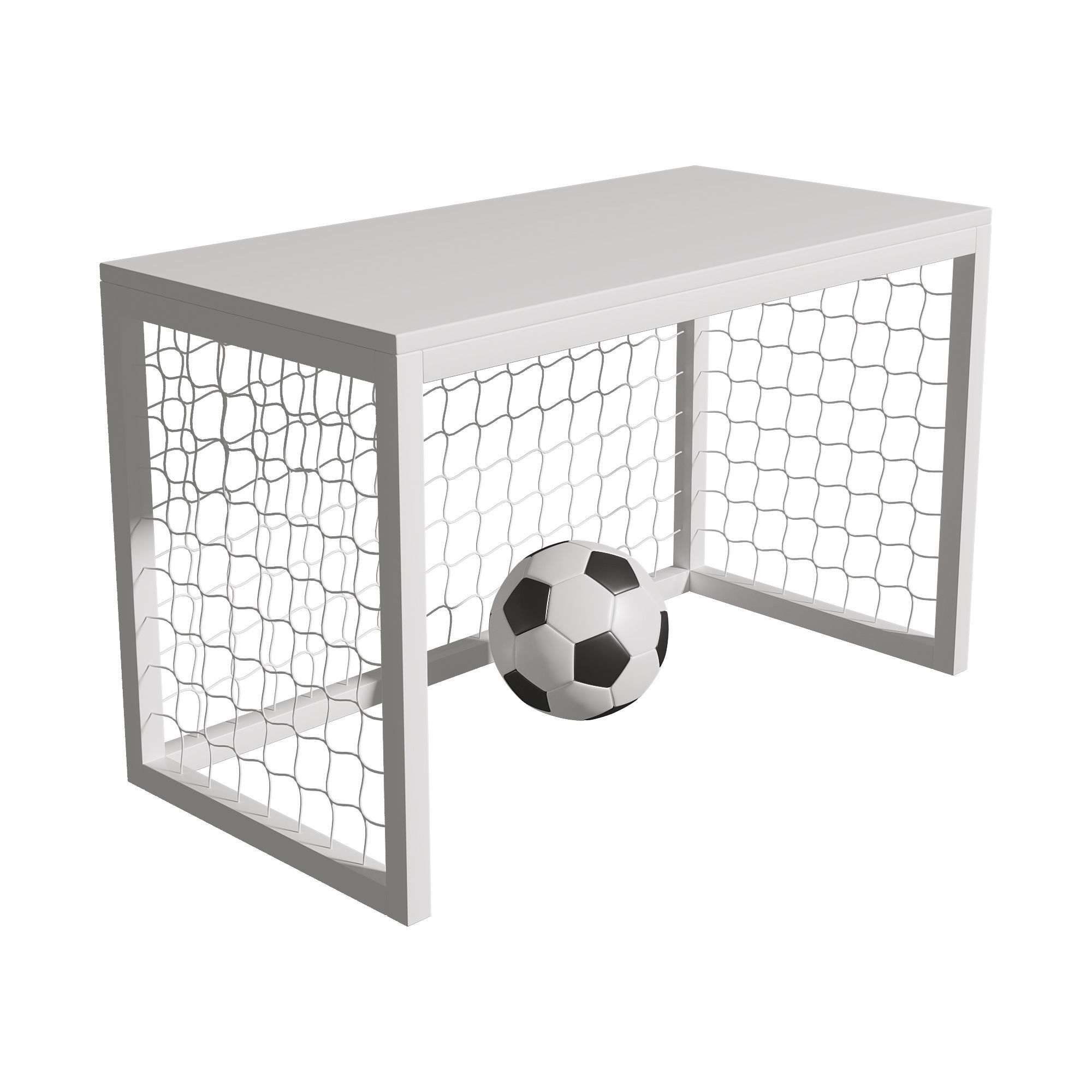 Puins Goal Soccer Desk Table 3D model_10