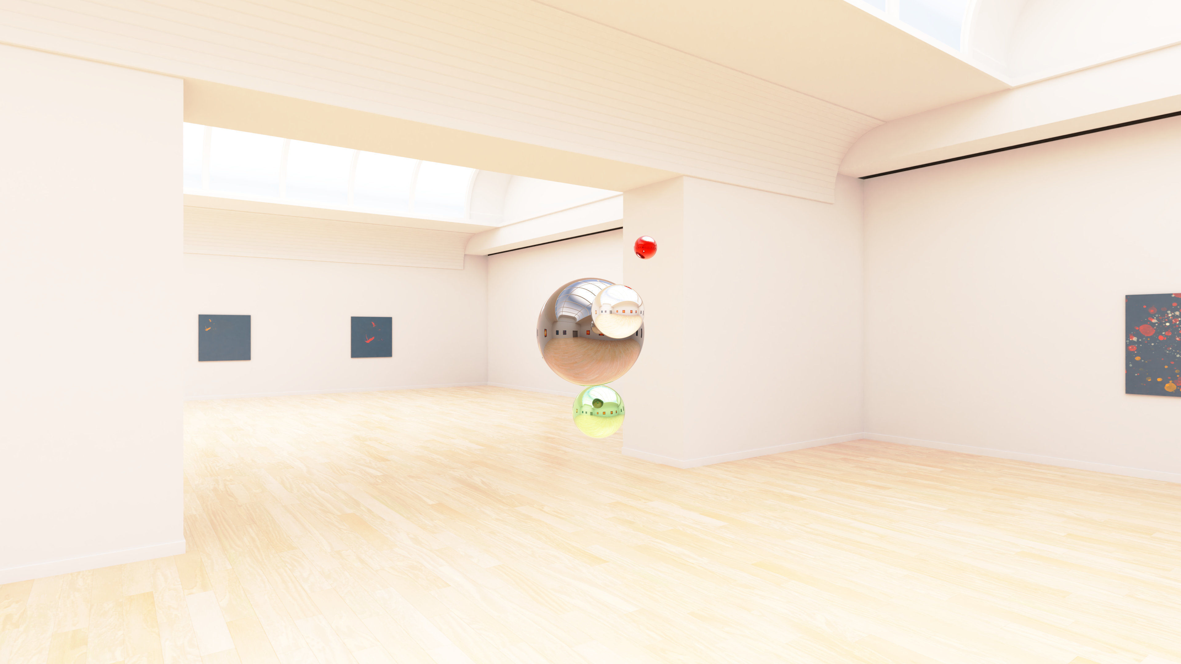 HDRI - Art Museum Gallery Interior 24 - 16384x8192 Texture_4