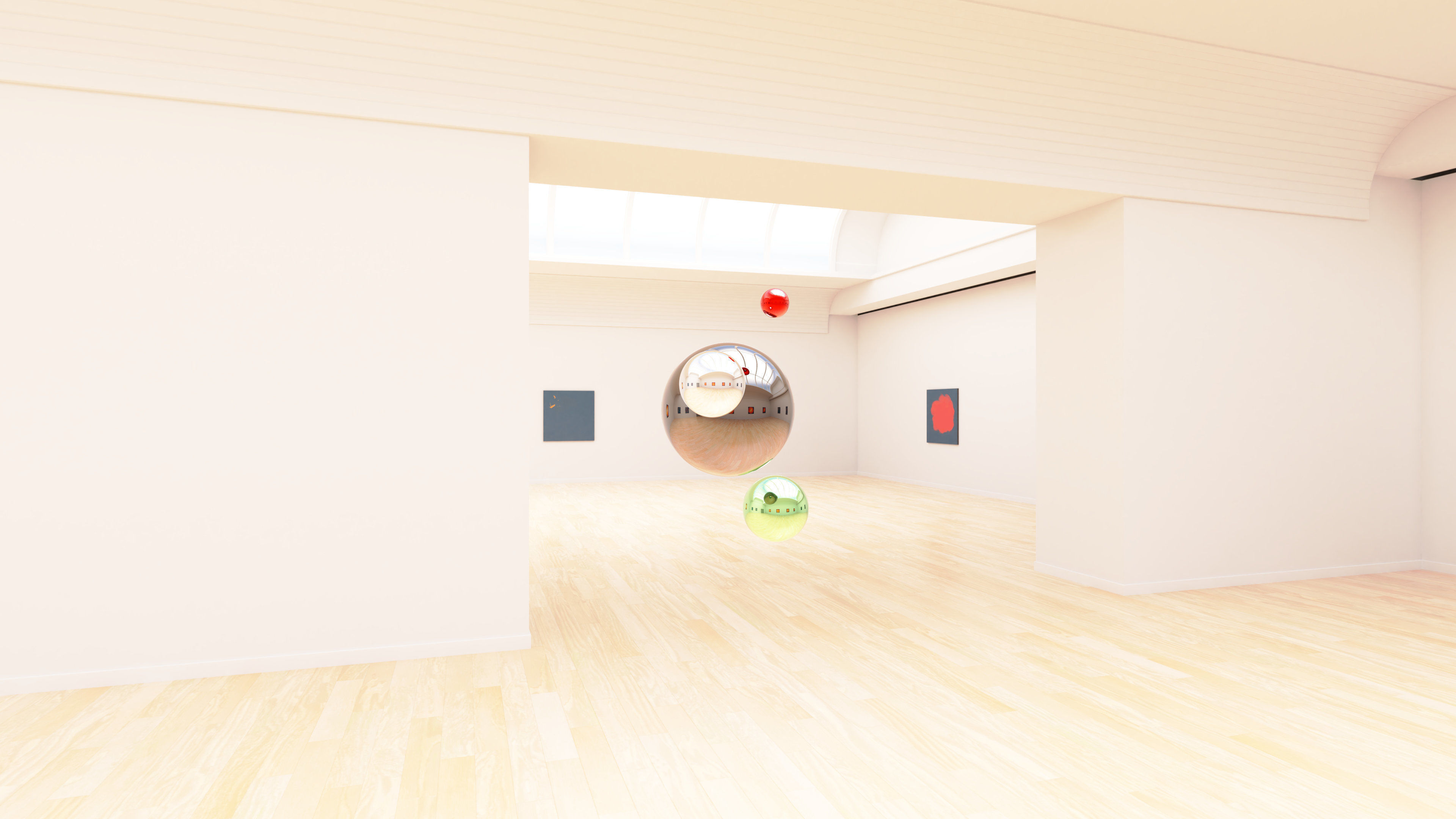 HDRI - Art Museum Gallery Interior 24 - 16384x8192 Texture_5