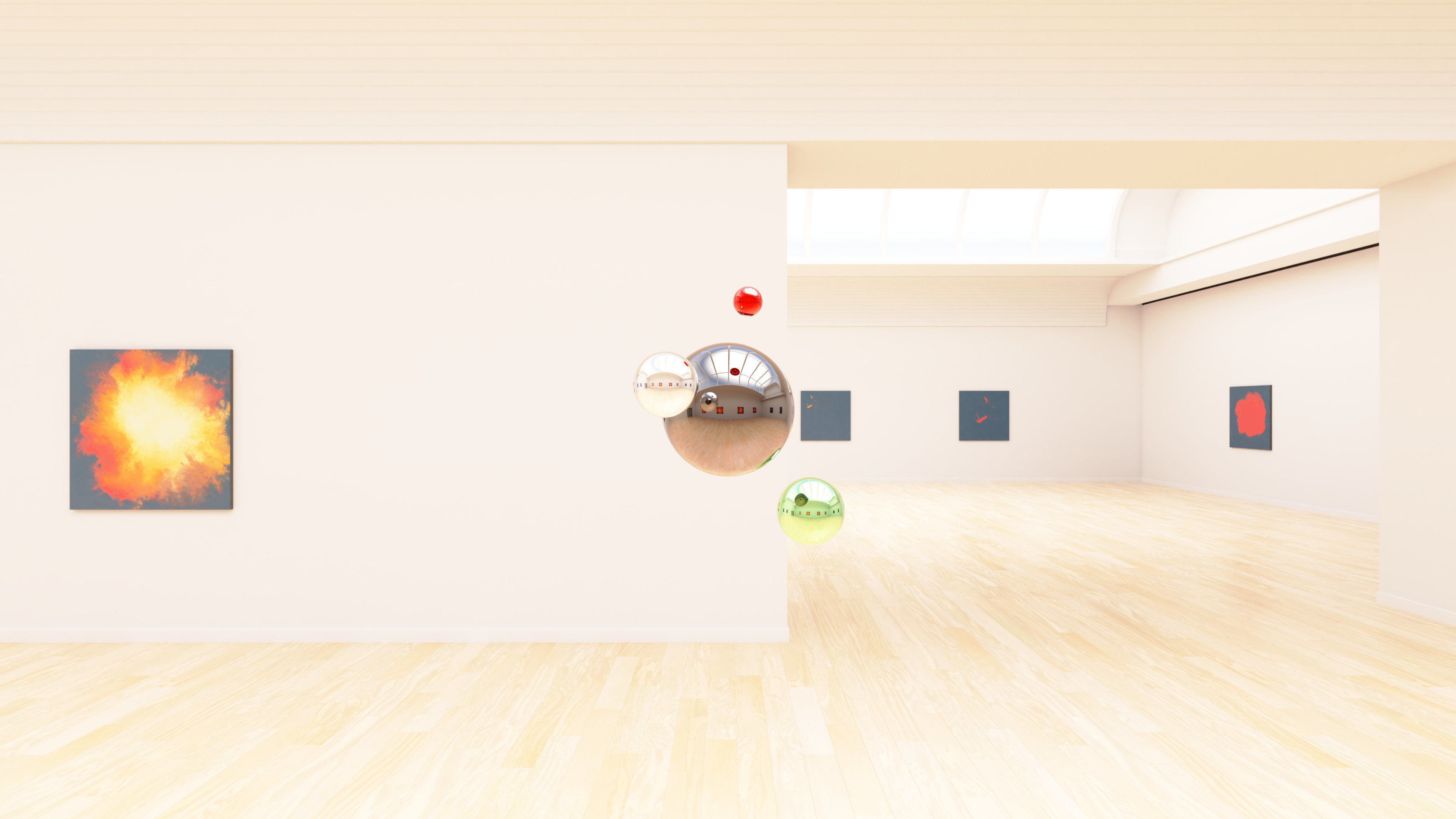 HDRI - Art Museum Gallery Interior 24 - 16384x8192 Texture_6