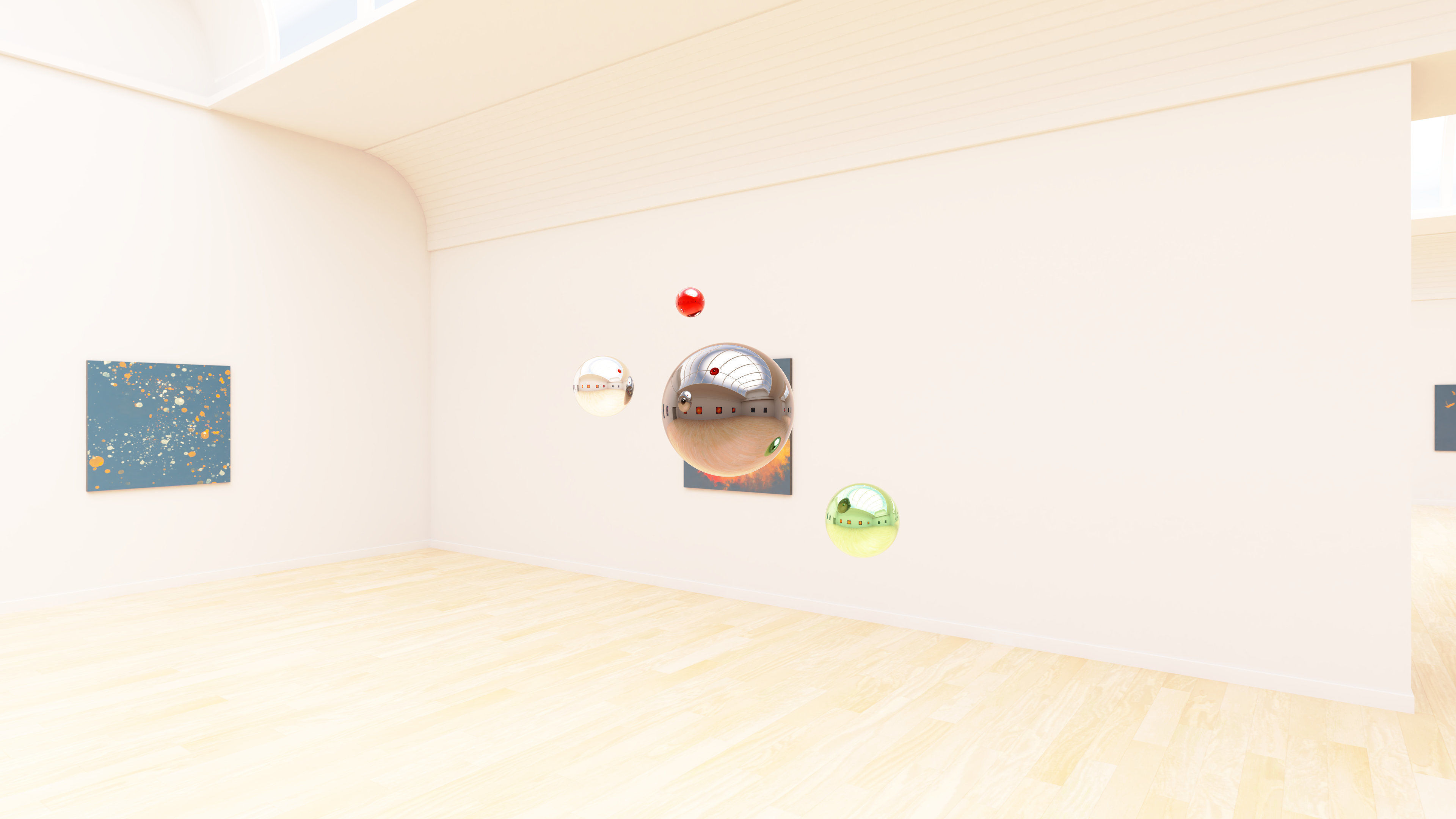 HDRI - Art Museum Gallery Interior 24 - 16384x8192 Texture_8