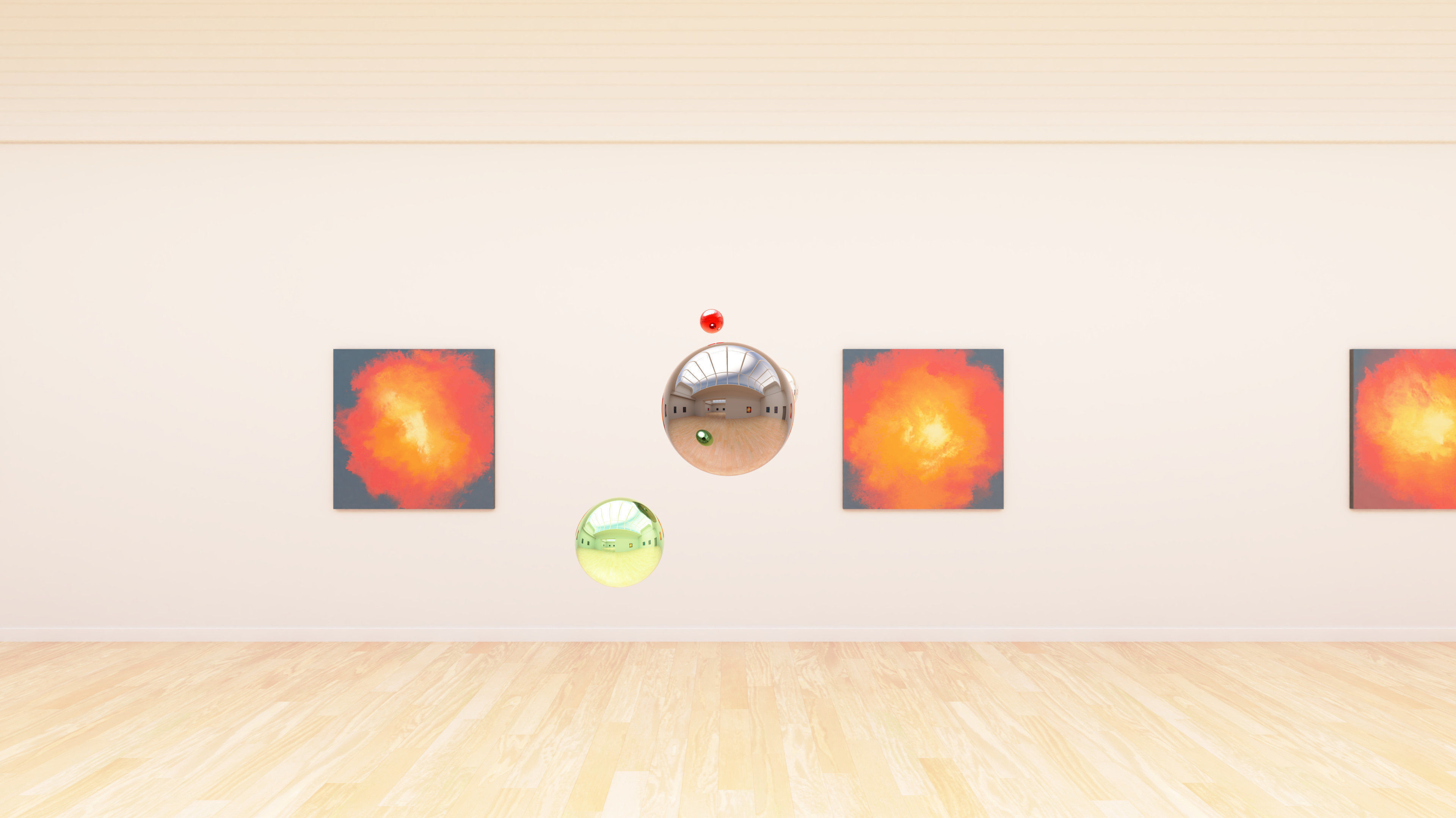 HDRI - Art Museum Gallery Interior 24 - 16384x8192 Texture_16