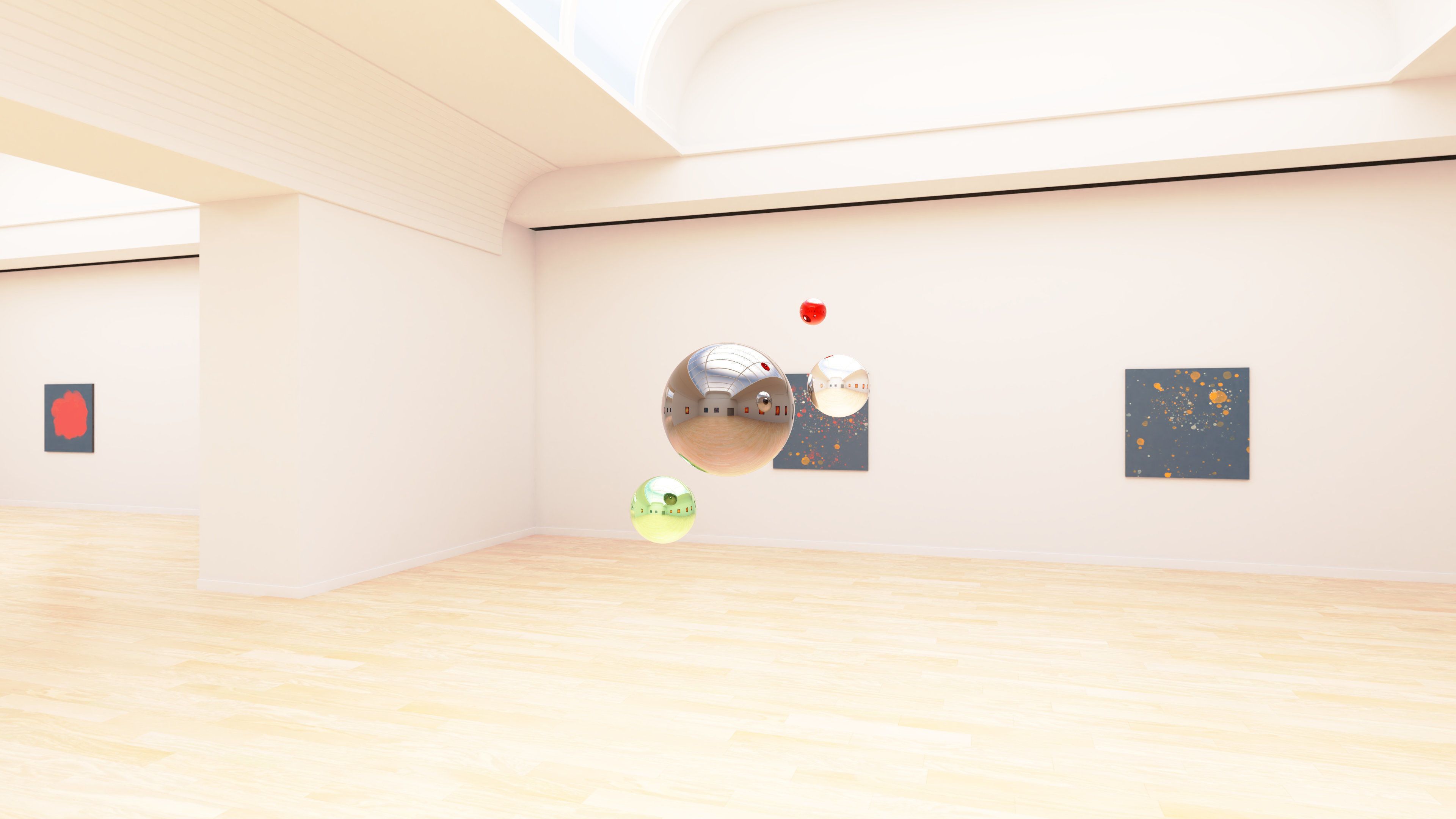 HDRI - Art Museum Gallery Interior 24 - 16384x8192 Texture_2