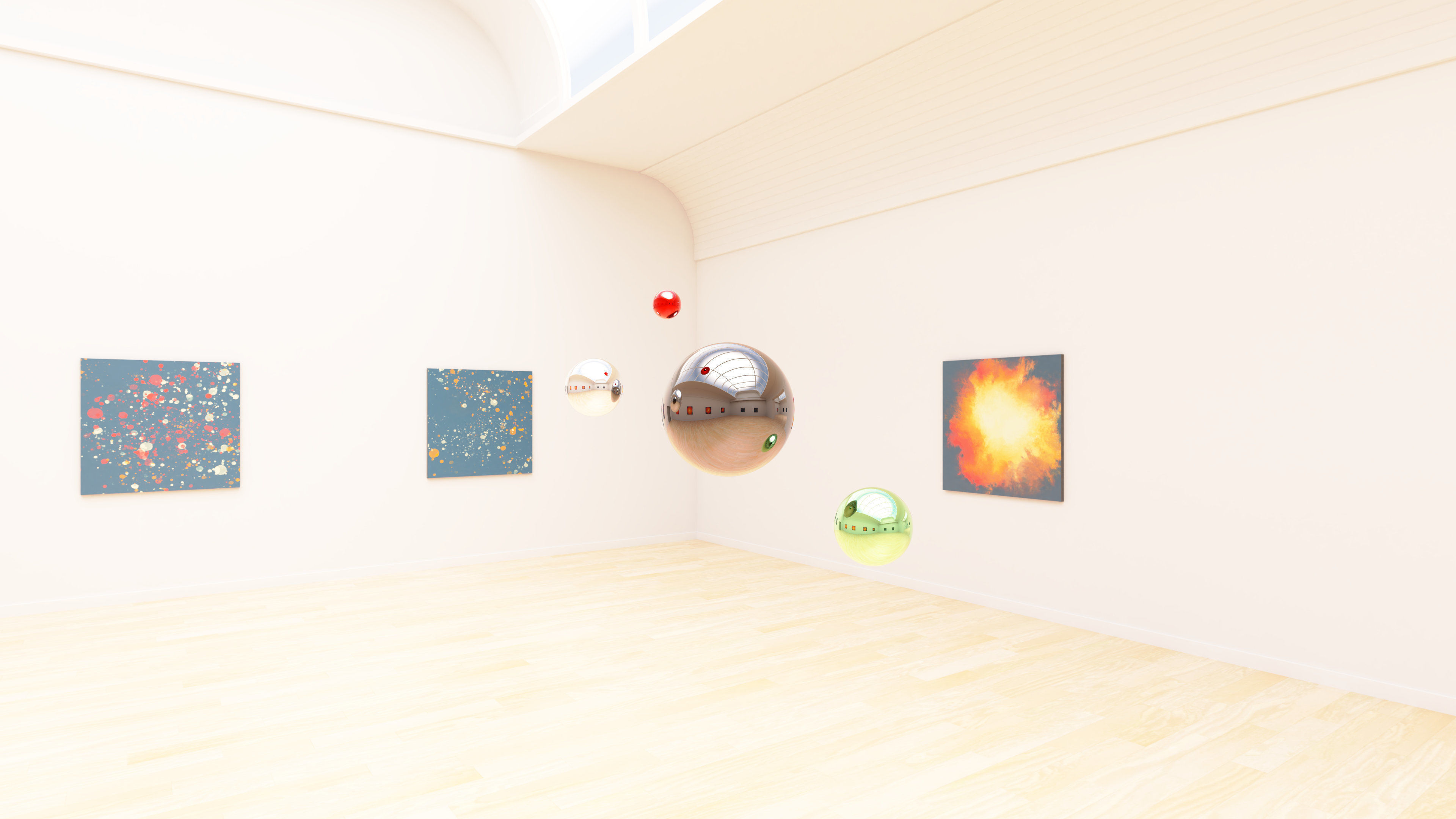 HDRI - Art Museum Gallery Interior 24 - 16384x8192 Texture_9