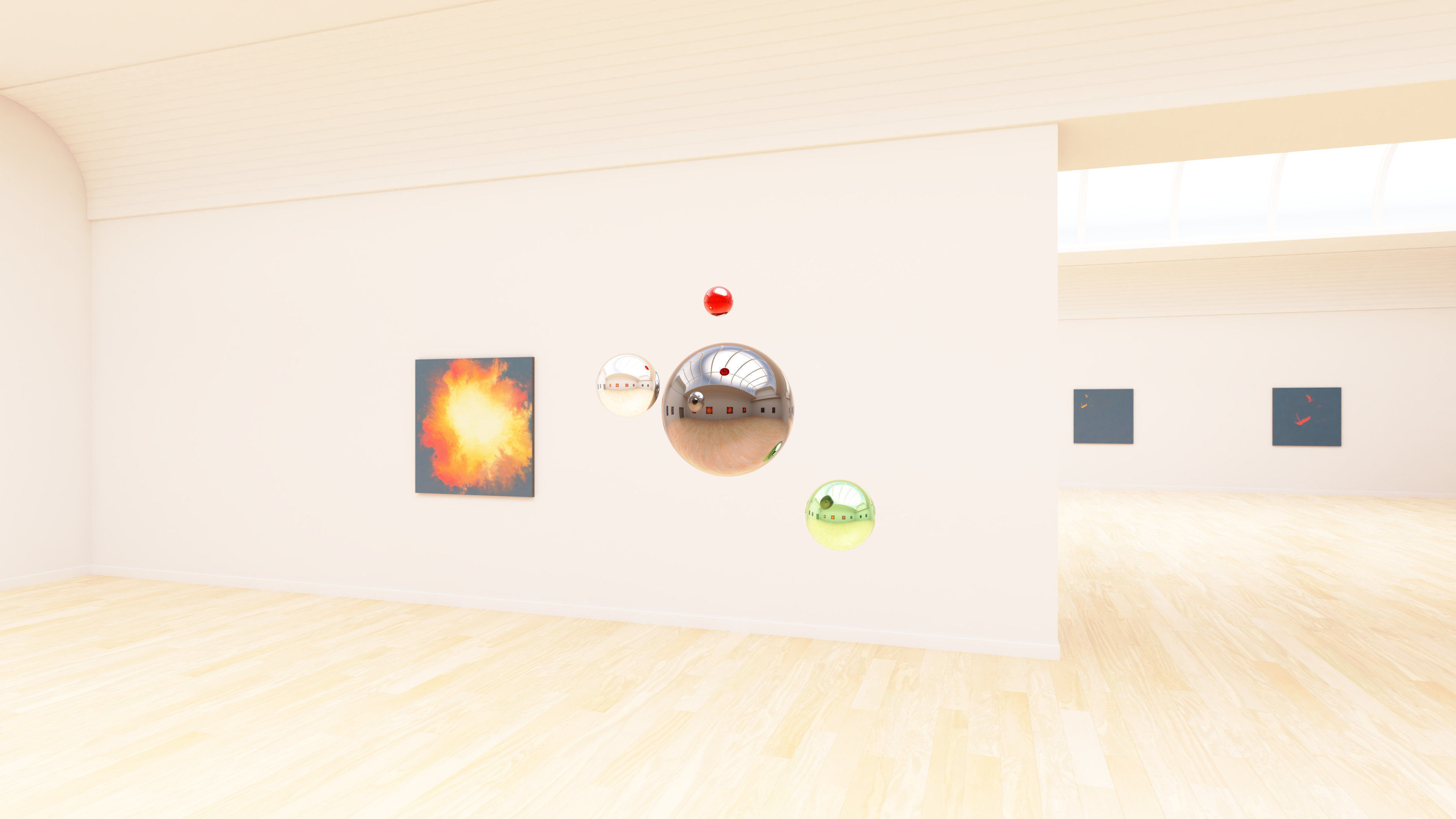 HDRI - Art Museum Gallery Interior 24 - 16384x8192 Texture_7