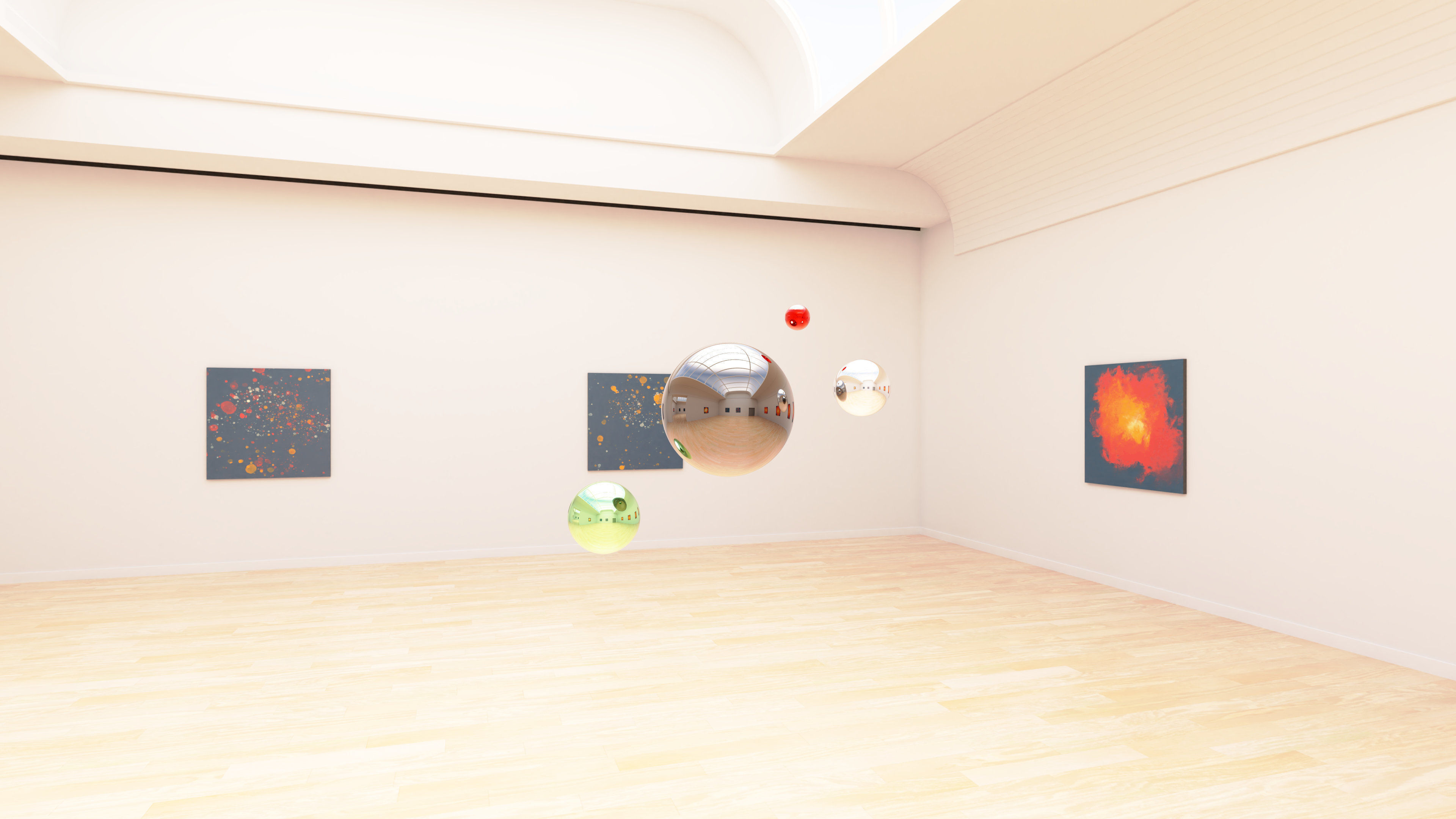 HDRI - Art Museum Gallery Interior 24 - 16384x8192 Texture_20