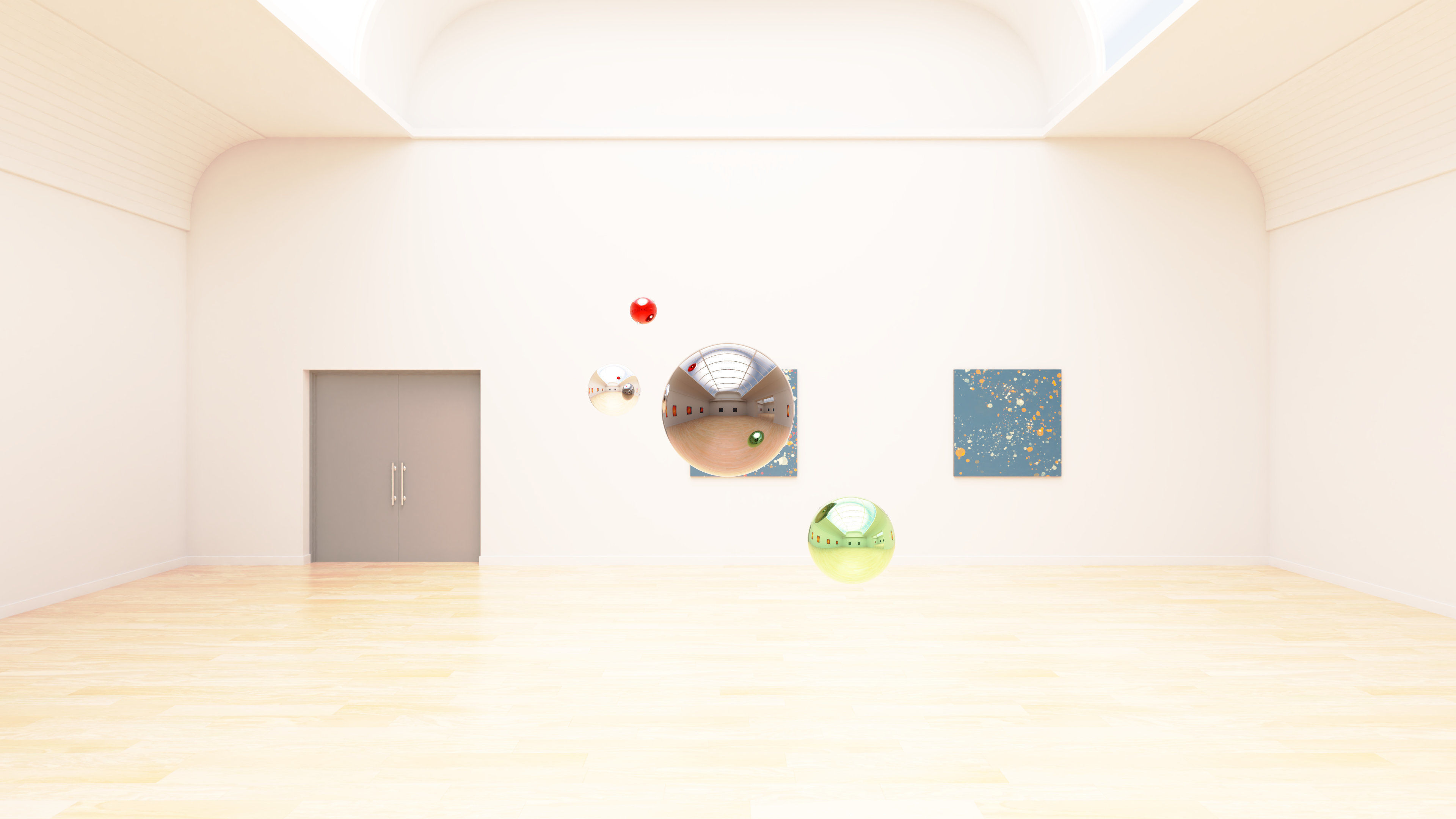 HDRI - Art Museum Gallery Interior 24 - 16384x8192 Texture_11