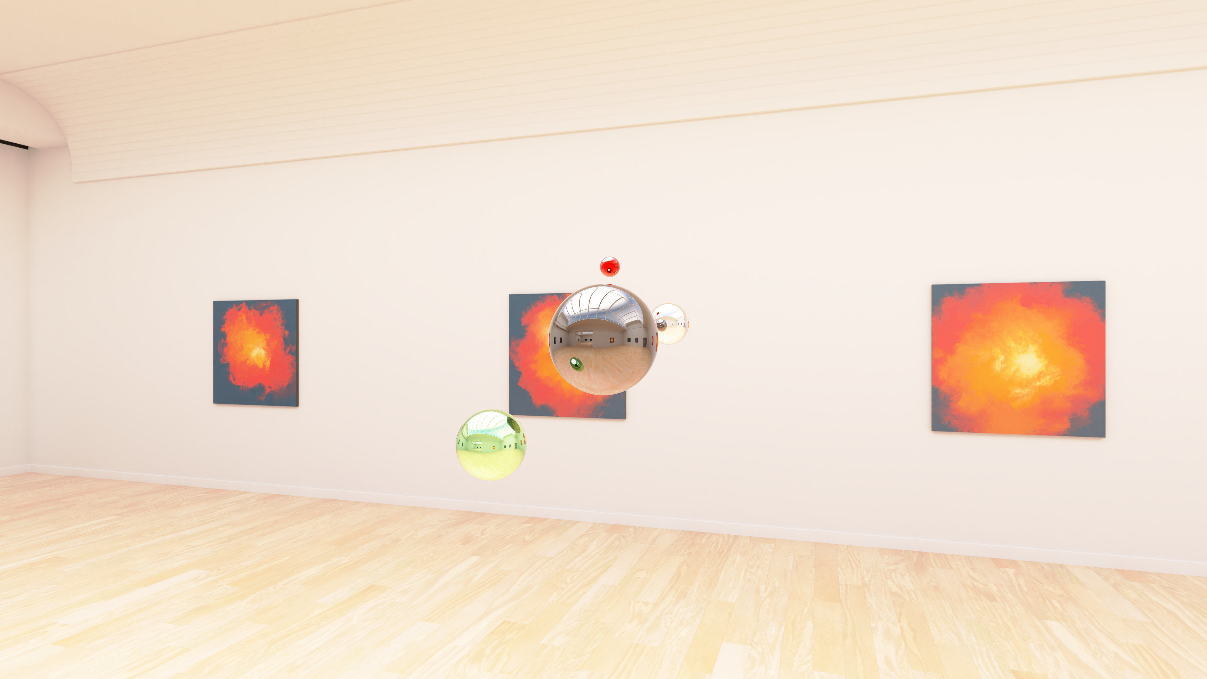 HDRI - Art Museum Gallery Interior 24 - 16384x8192 Texture_17