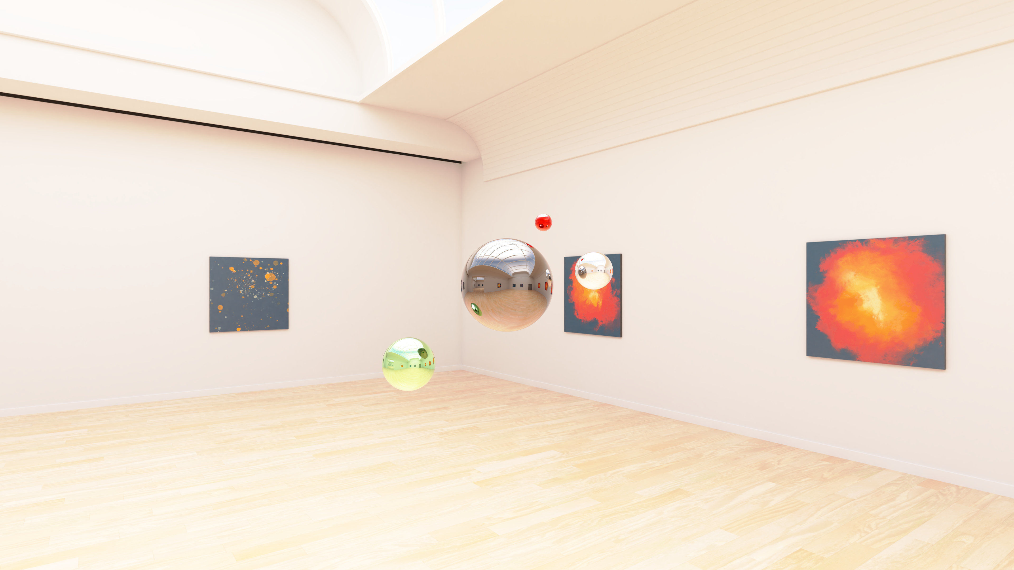 HDRI - Art Museum Gallery Interior 24 - 16384x8192 Texture_19