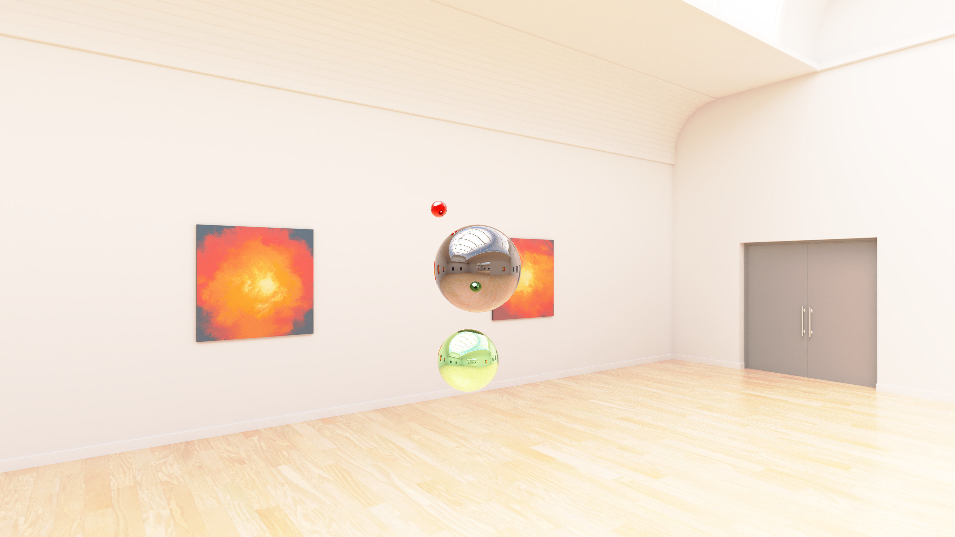 HDRI - Art Museum Gallery Interior 24 - 16384x8192 Texture_14