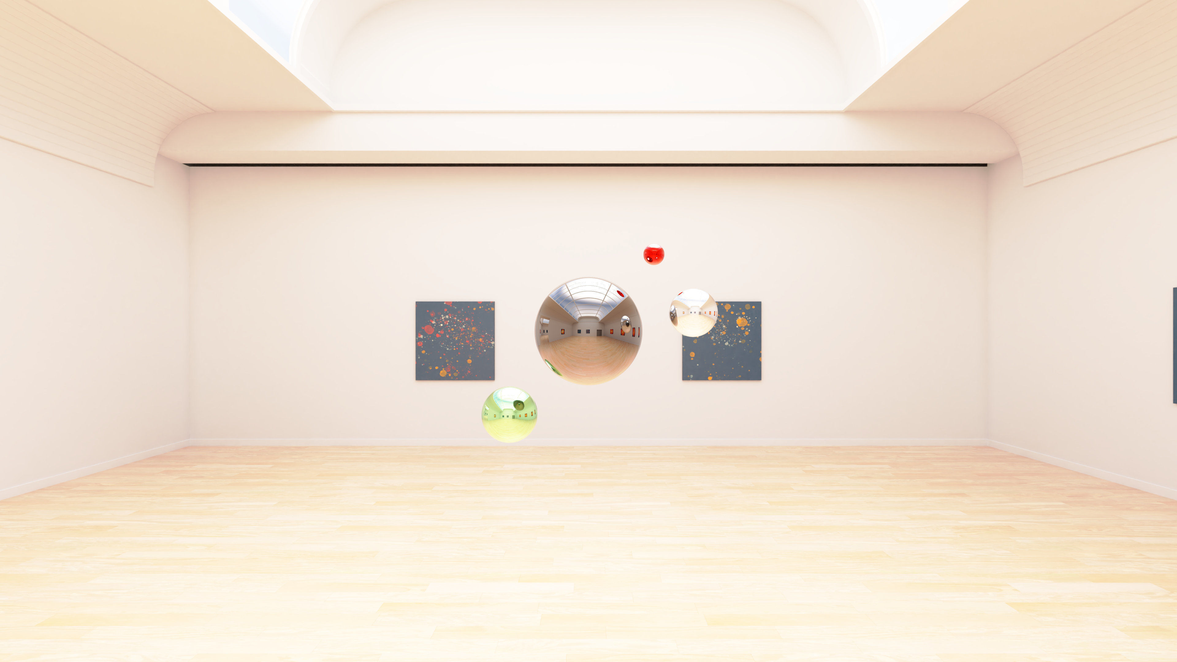 HDRI - Art Museum Gallery Interior 24 - 16384x8192 Texture_1