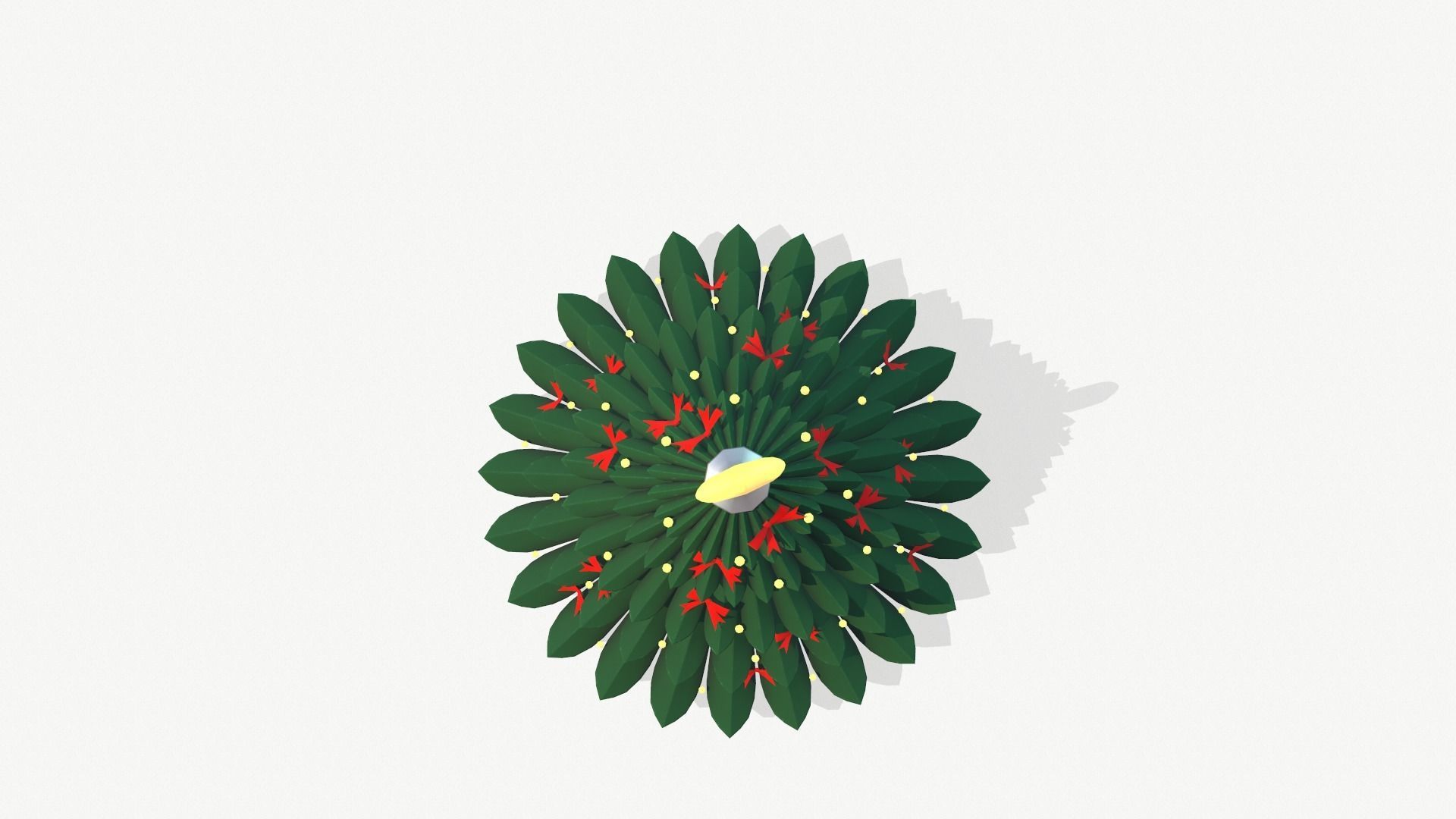 Christmas Tree Low-poly 3D model_5