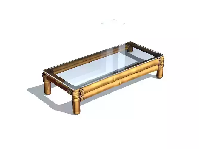 Bamboo Table - Furniture for a Bali resort 3D model