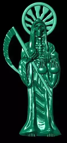 Santa muerte 1inch